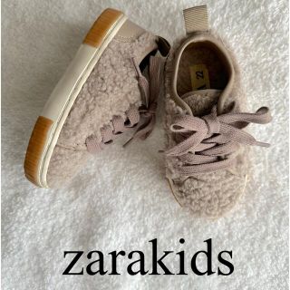 ザラキッズ(ZARA KIDS)のzarakids ボアスニーカー　22(スニーカー)