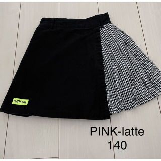ピンクラテ(PINK-latte)のPINK-latte プリーツ切替スカート 140(スカート)