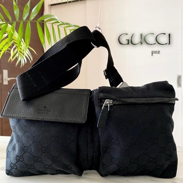 宅配 Gucci - 超美品 正規品 GUCCI グッチ GG柄 レザーウエストバッグ
