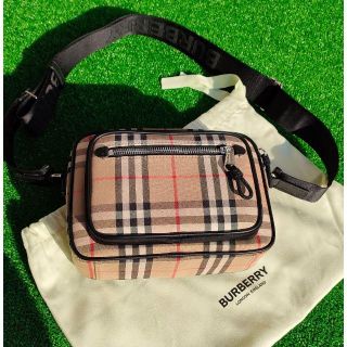 BURBERRY - 新品未使用!バーバリー ヴィンテージチェック&レザークロスボディバッグ