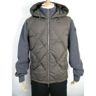 モンクレール(MONCLER)のサイズM◆新品 本物◆モンクレール ニット切替ダウンジャケット メンズ(ダウンジャケット)