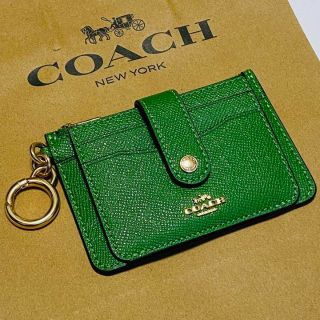 コーチ(COACH)のCOACH コーチ カードケース コインケース 小銭入　シグネチャー　ホワイト(名刺入れ/定期入れ)