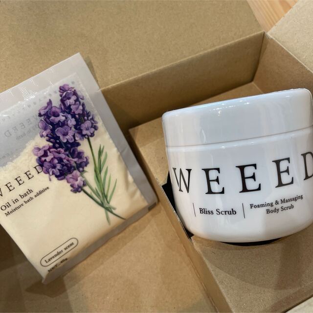 WEED ボディスクラブ＋入浴剤 コスメ/美容のボディケア(ボディスクラブ)の商品写真