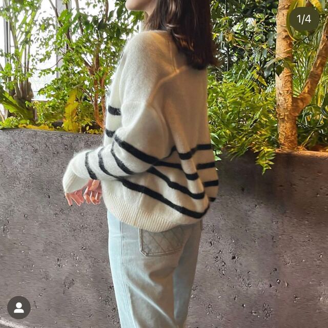 BORDERS at BALCONY(ボーダーズアットバルコニー)のボーダズアットバルコニーSPRING MOHAIR SHORT CARDIGAN レディースのトップス(カーディガン)の商品写真