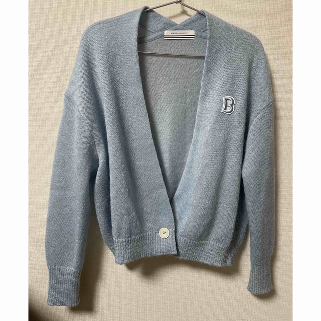 BORDERS at BALCONY(ボーダーズアットバルコニー)のボーダズアットバルコニーSPRING MOHAIR SHORT CARDIGAN レディースのトップス(カーディガン)の商品写真