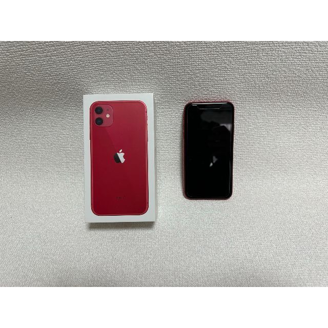 iPhone11 本体 64GB 赤(Red) SIMフリー 美品残債なし付属品