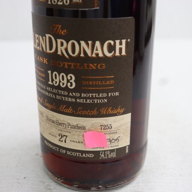グレンドロナック 27年 オロロソシェリーパンチョン 1993-2021 - blog
