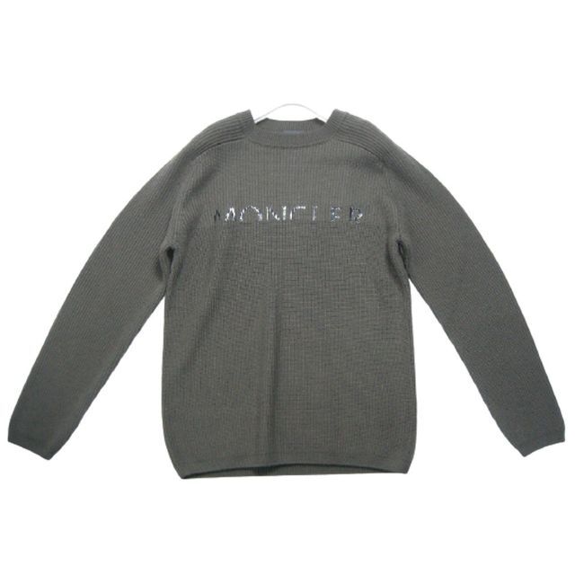 サイズS◆新品◆モンクレール ニットセーター クルーネック カーキ系 メンズ サイズS◆新品◆モンクレール ニットセーター クルーネック カーキ系 メンズ
