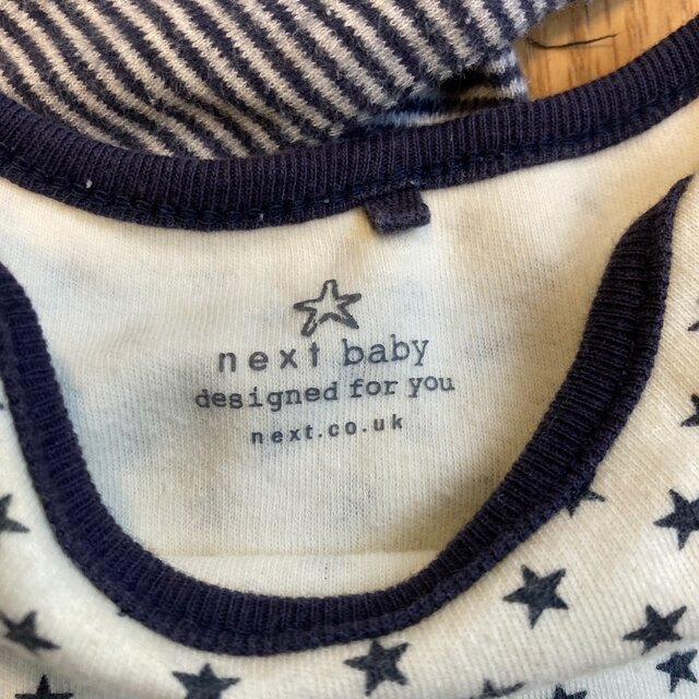 NEXT(ネクスト)のnext ベビー　肌着　ボディースーツ　50 60 70 キッズ/ベビー/マタニティのベビー服(~85cm)(ロンパース)の商品写真