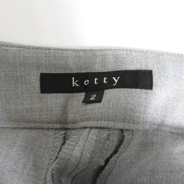 ketty(ケティ)のケティ KETTY ワイドパンツ スラックス 毛 2 ライトグレー レディースのパンツ(その他)の商品写真