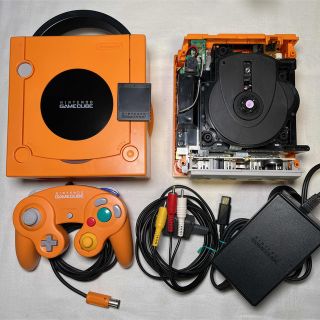 【状態良好】GC ゲームキューブ 本体 オレンジ 電池交換メンテ清掃 管理256ゲームソフト/ゲーム機本体