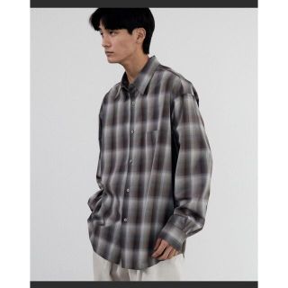 WYM LIDNM OMBRE CHECK LOOSE SHIRT Mサイズ(シャツ)