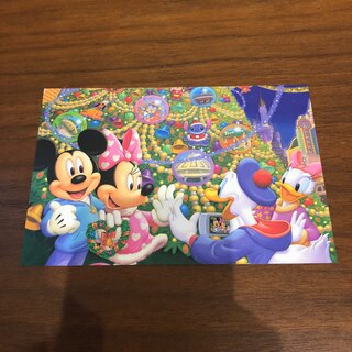 ディズニー(Disney)の【未使用】ディズニー アート クリスマス ポストカード(写真/ポストカード)