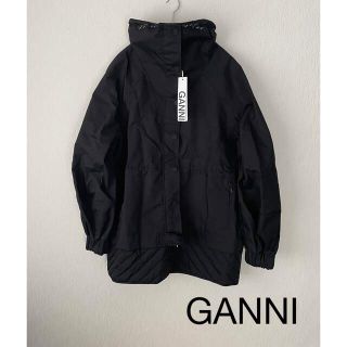 アダムエロぺ(Adam et Rope')の【新品】GANNI ガニー  ブラック 長袖 アウター(ブルゾン)