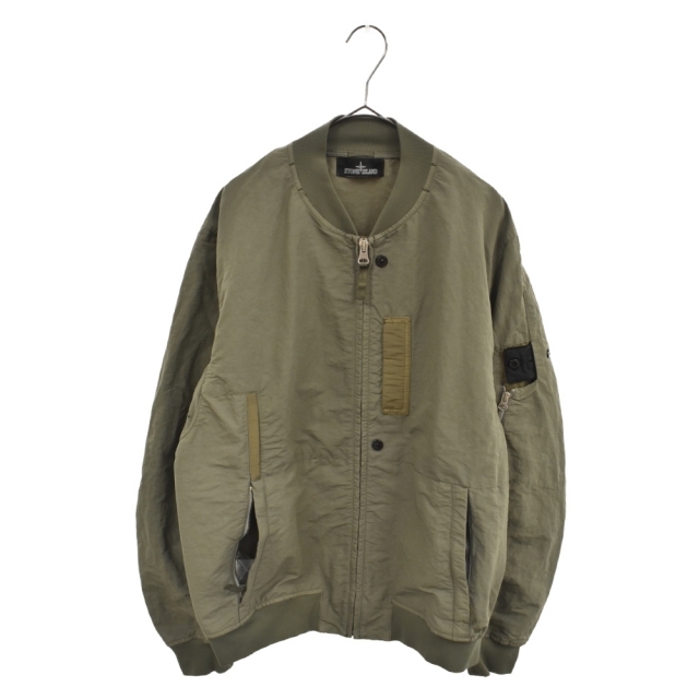 STONE ISLAND ストーンアイランド 18SS SHADOW PROJECT MASLAN 681940402 シャドウプロジェクト マスラン MA-１ボンバージャケット バックポケットナイロンフライトブルゾン カーキ