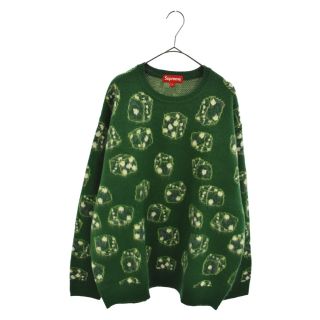 シュプリーム(Supreme)のSUPREME シュプリーム 22Aw Dice Sweater ダイス クルーネックニット プルオーバー サイコロ グリーン(ニット/セーター)