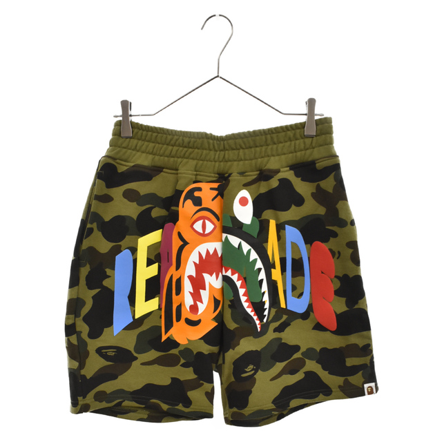 新作人気モデル BAPE X READYMADE TIGER SHARK ショートパンツ