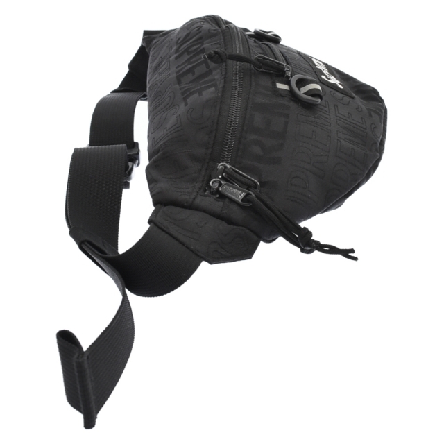Supreme(シュプリーム)のSUPREME シュプリーム 19SS Waist Bag ロゴ総柄 ウエスト バッグ ブラック メンズのバッグ(ウエストポーチ)の商品写真