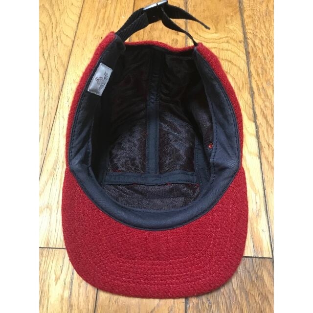 美品 SUPREME × HARRIS TWEED CAMP CAP 赤
