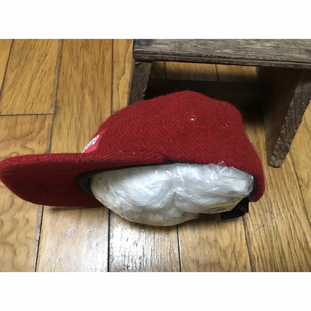 美品 SUPREME × HARRIS TWEED CAMP CAP 赤 - キャップ