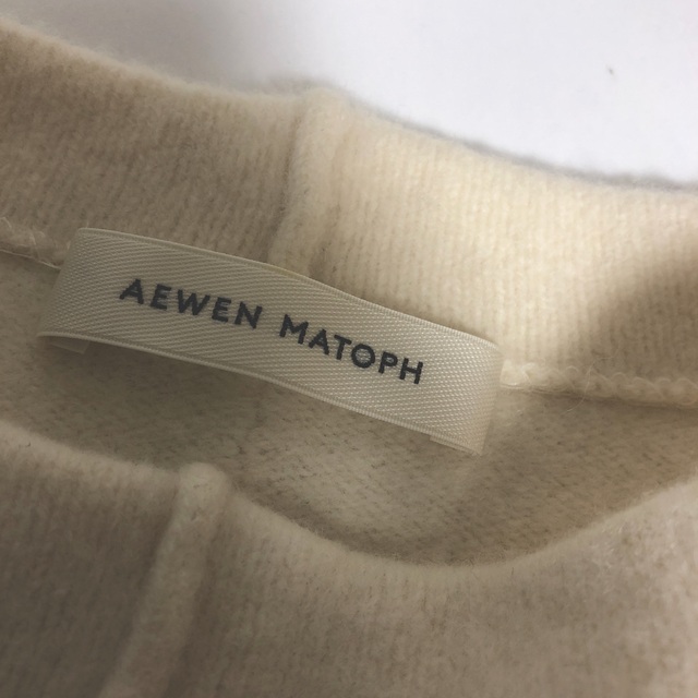 AEWEN MATOPHウール カシミヤ混 スリット ニット
