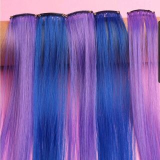 【最安値】ロングストレート ヘアピース　5本セット(ロングストレート)