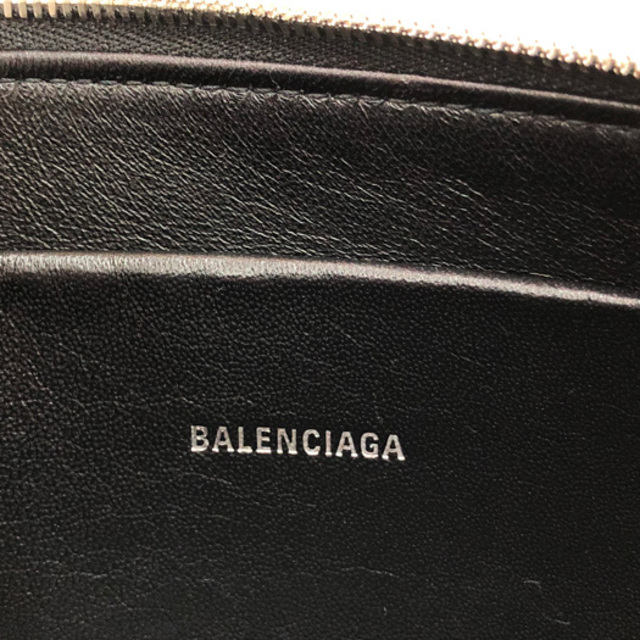 Balenciaga(バレンシアガ)のバレンシアガ エブリデイ ポーチM レザー ブラック 551992 レディースのファッション小物(ポーチ)の商品写真