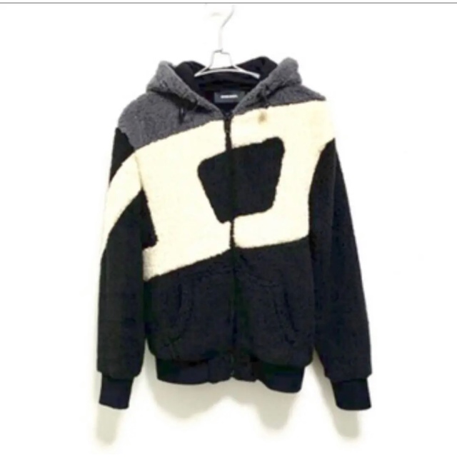 ディーゼル DIESEL ボア パーカー Dロゴ レディース トップス