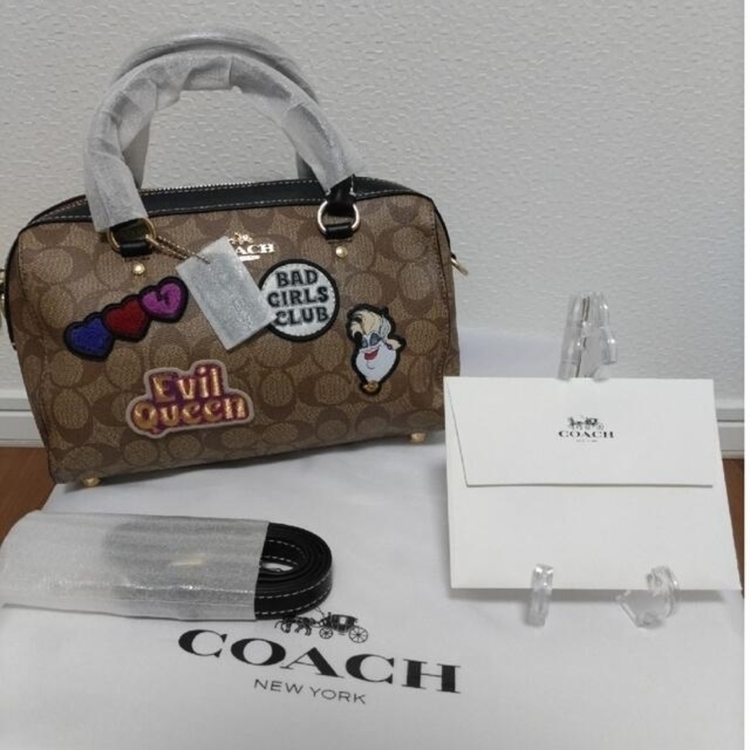 モテCOACH コーチ ディズニー コラボ ボストンバッグ ローアンサンチェル