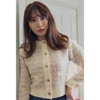 ハーリップトゥ(Her lip to)のMercer Tweed Cardigan herlipto(カーディガン)