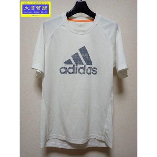 アディダス(adidas)のアディダス 半袖 メンズ Tシャツ ホワイトｘグレー  (Tシャツ/カットソー(半袖/袖なし))