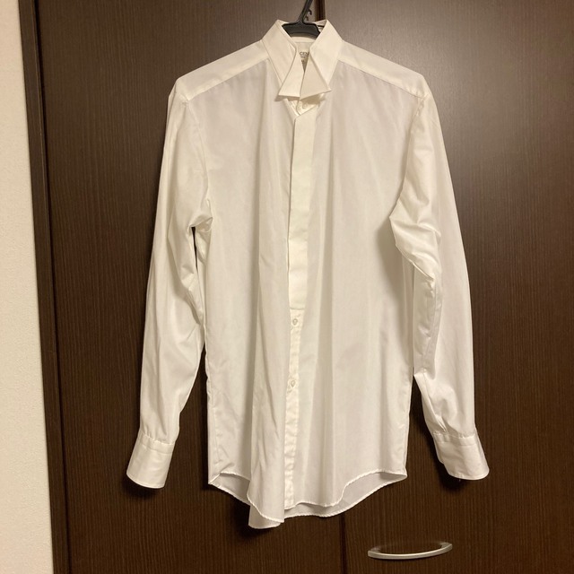 タキシード用シャツ　新郎　結婚式　ワイシャツ　サイズ41　一度着用 メンズのトップス(シャツ)の商品写真