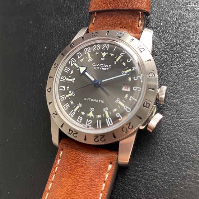 GLYCINE(グリシン)のglycine airman グリシン　グライシン　エアマン ザチーフ メンズの時計(腕時計(アナログ))の商品写真