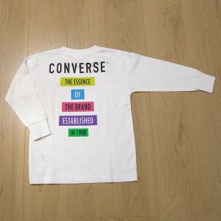 コンバース(CONVERSE)の未使用☆CONVERSE☆コンバース☆ホワイト長袖カットソーロンT☆105cm(Tシャツ/カットソー)