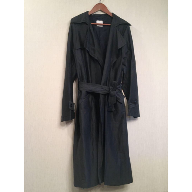 TOUJOURS   COTTON SILK GABA TRENCH ROBE