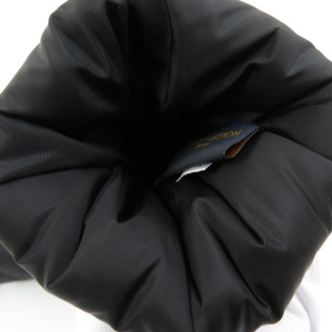 【送料無料】 VUITTON LOUIS - レディース【中古】 ブラック ナイロン 手袋 M77050 グローブ　ゴンピロー　21年製　 ルイヴィトン VUITTON LOUIS 未使用品 手袋 7