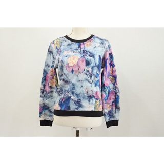 [USED/中古]MSGM スウェット スウェット トレーナー 花柄 ブルー系 サイズXS 長袖スエット/レディーストップス マルチカラー XS 中古 ai-tdc-000212-4e(トレーナー/スウェット)