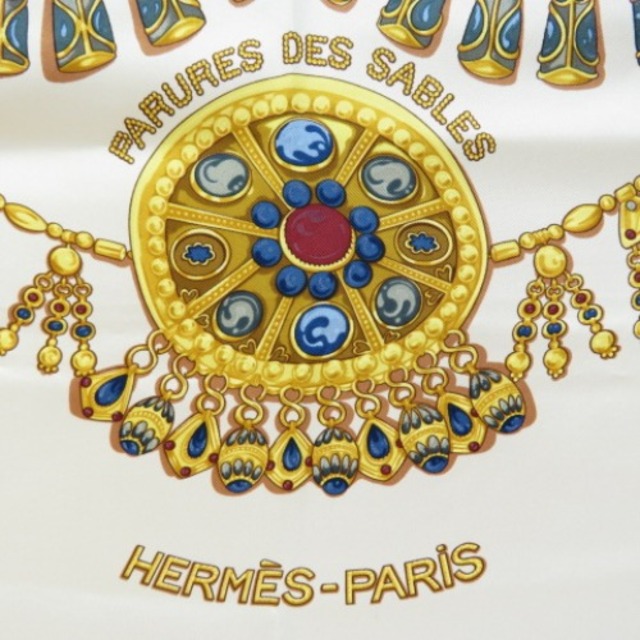 HERMES ヴィンテージスカーフ カレ90 砂漠のアクセサリー 美品 | iins.org