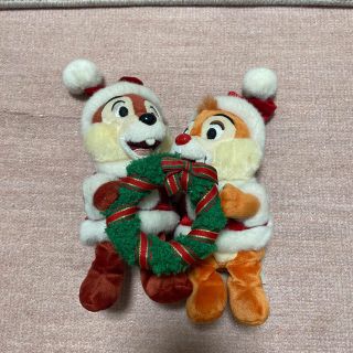 ディズニー(Disney)のチップとデール　ぬいぐるみ　クリスマス(ぬいぐるみ)