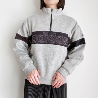 アディダス(adidas)の90s★ adidas アディダス ハーフジップ スウェット 袖トレフォイル(スウェット)