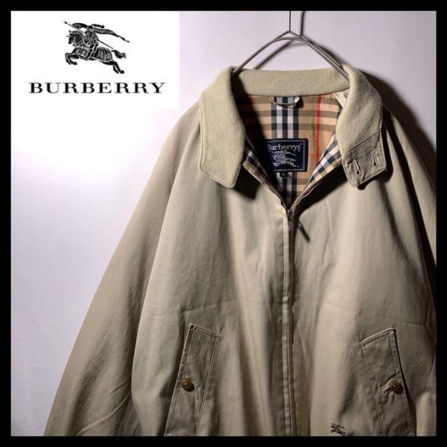 BURBERRY - 90s 古着 バーバリー スイングトップ ブルゾン ベージュ