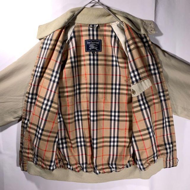 BURBERRY LONDON スイングトップ ブルゾン ノバチェック 緑 L 日本直営