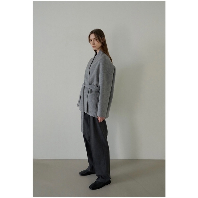 DEUXIEME CLASSE(ドゥーズィエムクラス)のNa.e コートAllure Coat Gray 2021AW 新品 レディースのジャケット/アウター(その他)の商品写真