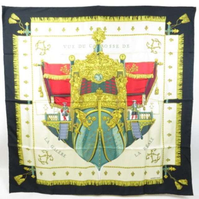 安い直営店 HERMES エルメス カレ90 VUE DU CARROSSE DE LA GALERE LA