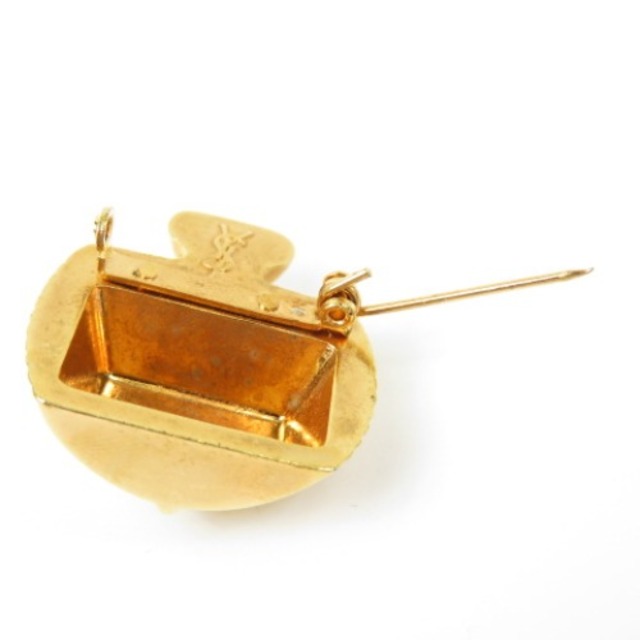 極美品 YVES SAINT LAURENT イヴサンローラン 香水ボトルモチーフ ブローチ GP ゴールド レディース【】 www.kuzubudu.com