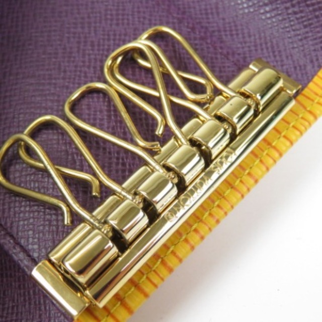 極美品 LOUIS VUITTON ルイヴィトン ミュルティクレ6 6連 ヴィンテージ メンズ エピ キーケース レザー イエロー レディース【中古】