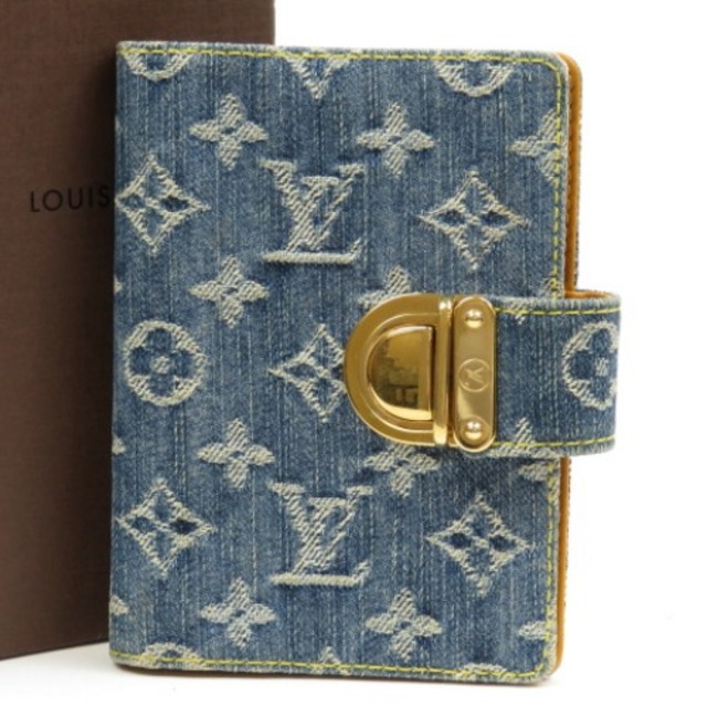 税込】 VUITTON LOUIS - レディース【中古】 ブルー デニム 手帳カバー