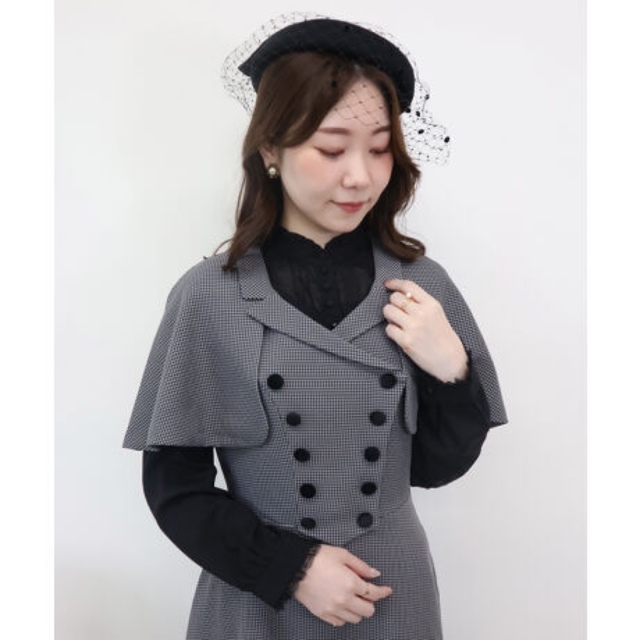 an another angelus ケープ付きダブル釦ジャンパースカート 新品