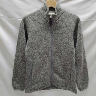 エーグル(AIGLE)のエーグル スタンドカラー ニットジャケット フルジップ 38 グレー ZSF008A レディース(その他)