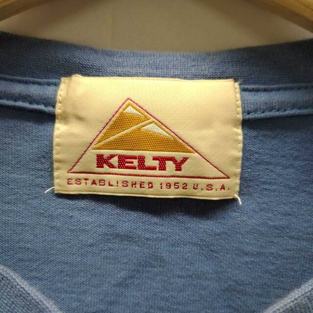 KELTY(ケルティ)のケルティ ワンポイント ロゴ ロングスリーブ Tシャツ ロンT トップス M ライトブルー メンズ SHIPS別注 メンズのトップス(その他)の商品写真